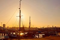 Havenzicht bij avond