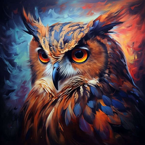 Eule Porträt von TheXclusive Art