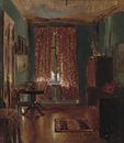 De zitkamer van de kunstenaar in de Ritterstrasse, Adolph von Menzel van Meesterlijcke Meesters thumbnail