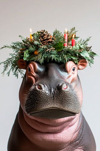 Nijlpaard Kerstmis