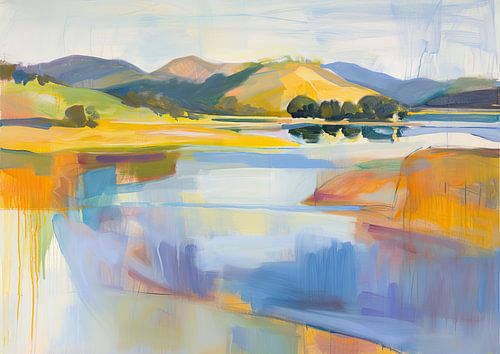 Teintes sereines au bord du lac