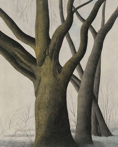 Léon Spilliaert - Large tree (1945)