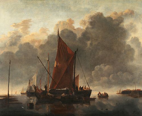 Schiffe auf ruhiger See, Jan van de Cappele