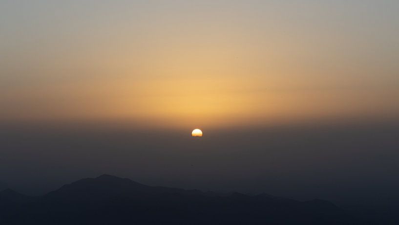 Sunrise over Atlas Mountains II. by Arthur van der Zwan