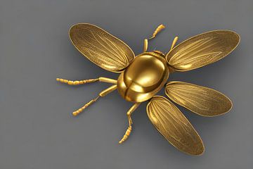 Gouden insect van Swaasfotografie