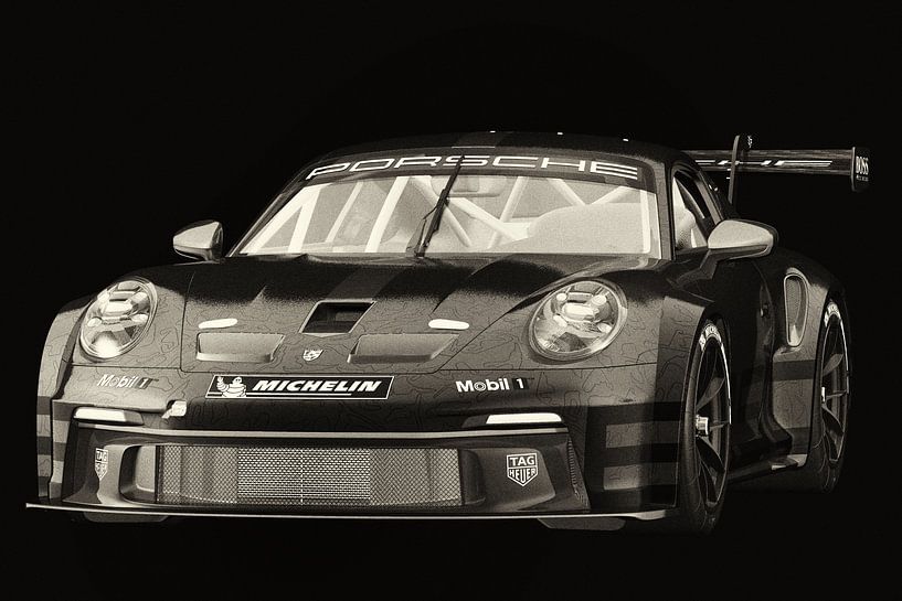 Porsche 911 GT-3 RS - Cup 2021 van Jan Keteleer