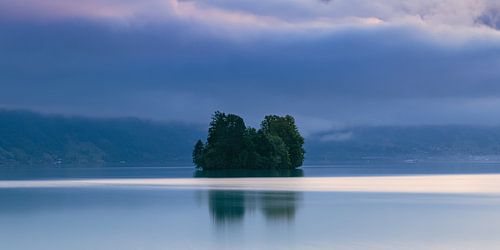Eilandje in het meer van Brienz