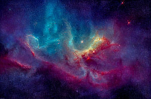 Illustration eines Galaxie Nebel im Universum