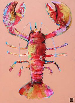 Arty Lobster peach van Atelier Paint-Ing
