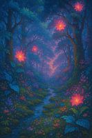 Enchanted Fantasy Forest - Magische Landschaft Digital Art