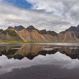 Vestrahorn Mountains on the Stokksnes Peninsula. by Easycopters