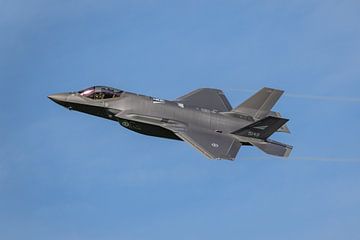 A fifth generation fighter takes off from Leeuwarden Air Base: a Lockheed Martin-F-35 Lightning II o by Jaap van den Berg