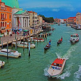 The Grand Canal Before  Storm by Loretta's Art