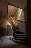 staircase with beautiful light