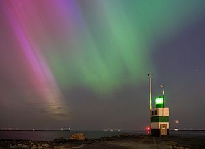Noorderlicht bij de pier van IJmuiden 2