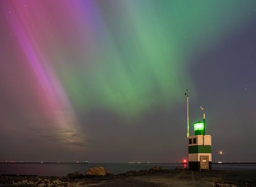 Noorderlicht bij de pier van IJmuiden 2