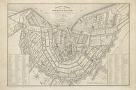 Karte Amsterdam - 1842 von Bibliotheek Beeld Miniaturansicht