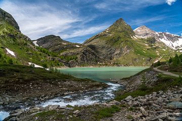 Margaritze stuwmeer in Hohe Tauern Nationaal Park, Oostenrijk van Peter Schickert