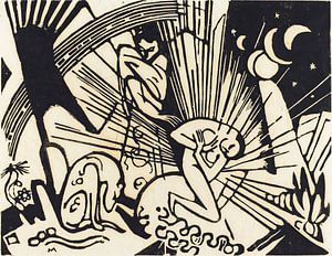 Versöhnung (1912) von Franz Marc