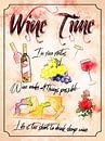Tijd voor wijn van Printed Artings thumbnail