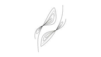 Infinite Loop: Minimalist Abstract Intertwined Line Art