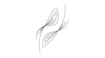 Infinite Loop: Minimalist Abstract Intertwined Line Art by Syapaat syapaat