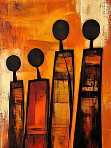 Afrikanische Silhouetten