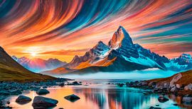 Landschaft mit Berge