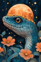 Lunar Bloom - Serpent Moonlight Crown