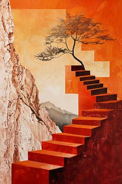 Abstracte trap van haroulita