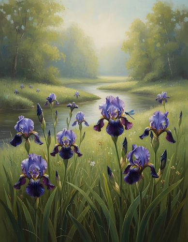 Fluwelen Iris-elegie