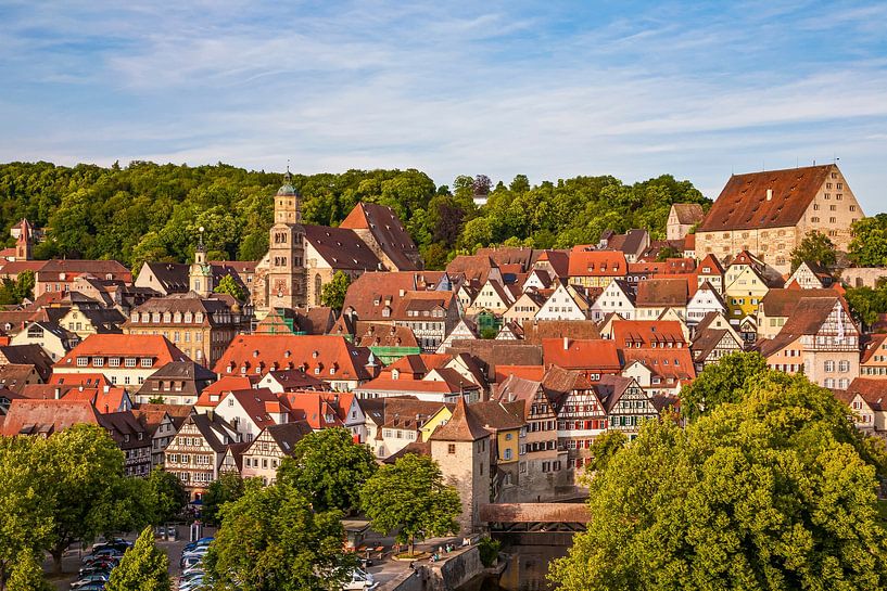 Old Town of Schwäbisch Hall in Baden-Wuerttemberg by Werner Dieterich