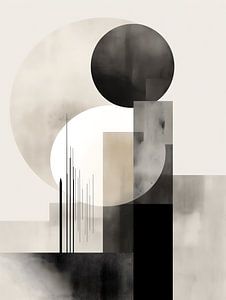 Abstrait noir et blanc