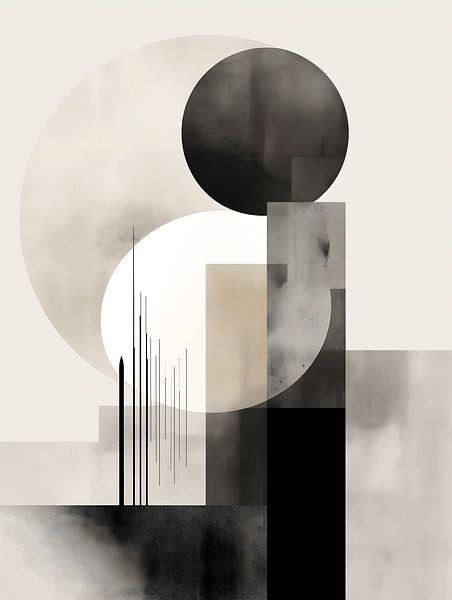 Abstrait noir et blanc par Gypsy Galleria