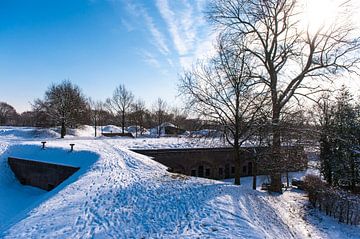 La forteresse de Naarden dans la neige sur Brian Morgan