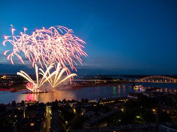 Fireworks by Nijmegen by Lex Schulte