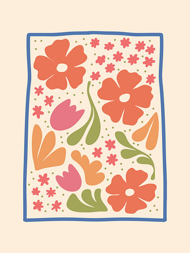 Fleurs en couleur