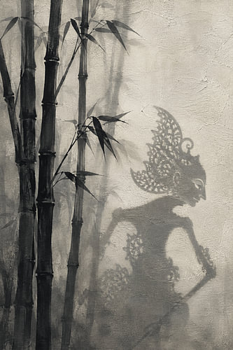Fluisteringen van bamboe en wayang I Indonesië I Minimalistisch