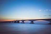 Zeelandbrug le coucher du soleil des pays-bas. par Retinas Fotografie Aperçu