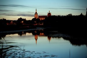 Het Bossche Broek Den Bosch bij zonsondergang met uitzicht op de Sint Jan