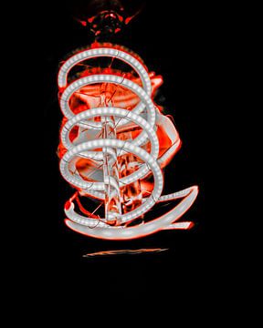 Lampe à spirale futuriste