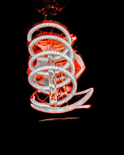 Futuristic spiral lamp