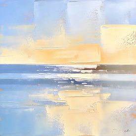 Still Water — Abstraction côtière sur Mellow Art