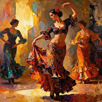 Flamenco Whispers by Johannas Art Creations