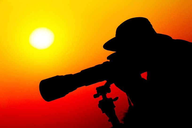 Fotograferen tijdens de Afrikaanse zonsondergang von Dexter Reijsmeijer
