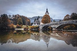 Bohinj-See, Slowenien – Herbstliche Spiegelungen von Daan Duvillier | Stimmungsvolle Stadt- und Landschaftsfotos