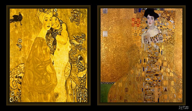 Gustav Klimt - the girlfriends and Adele Bloch-Bauer by Digital Art Studio