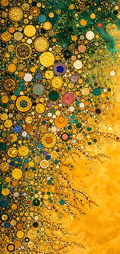 Smaragd-gouden waterval – De gloed van de diepte