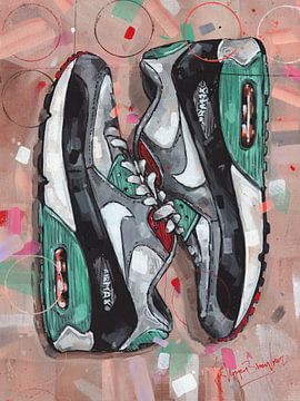 Nike air max 90 Malerei von Jos Hoppenbrouwers
