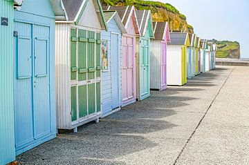 Les cabines de plage de Saint-Aubin-sur-Mer sur Hilke Maunder